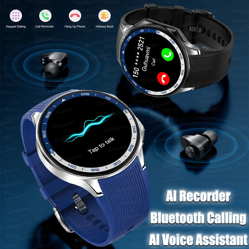 TitanTek Smart Watch Men 4GB Memory Local MP3 Music Player Intelligent Recording Bluetooth Call Smartwatch Sports Health Detection