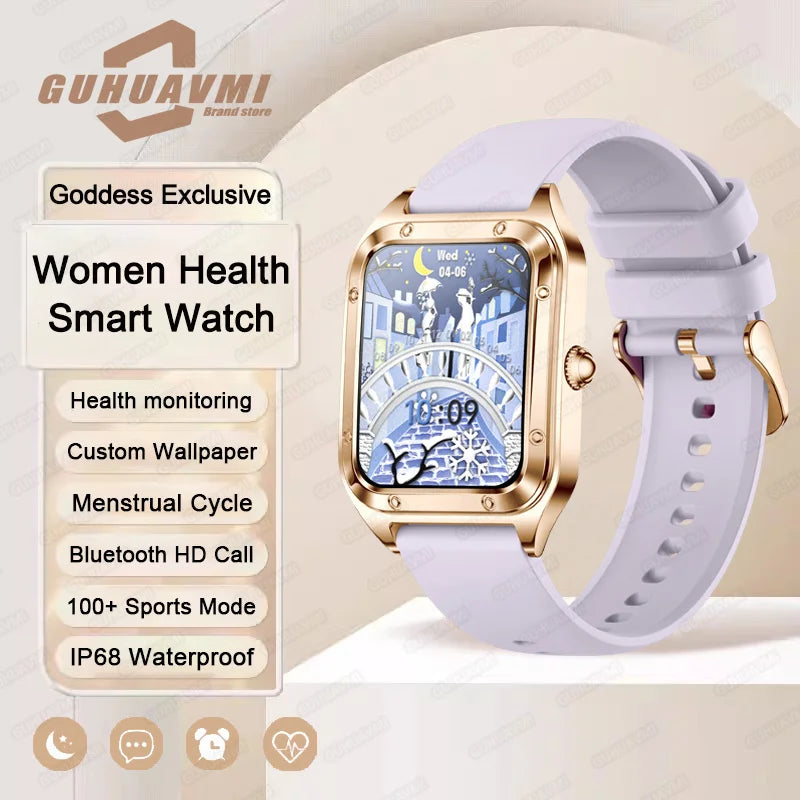 2025 TitanTek Ultra Thin Luxury Smart Watch For Women Full Touch Screen Heart Rate Waterproof Lady Watches Sports Fitness Tracker Clock's