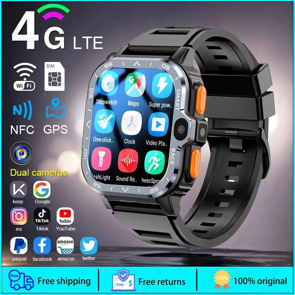 2025 New ( TitanTek ) High Definition Video Call SmartWatch Men 64G Memory NFC Heart Rate GPS Sports Smartwatches Support SIM WIFI