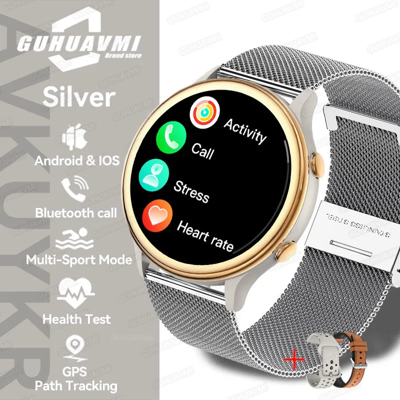 2025 TitanTek New For Huawei Fashion Sports Smart Watch Women GPS Tracker AMOLED Full Touch HD Screen Heart Rate Bluetooth Call Smartwatch