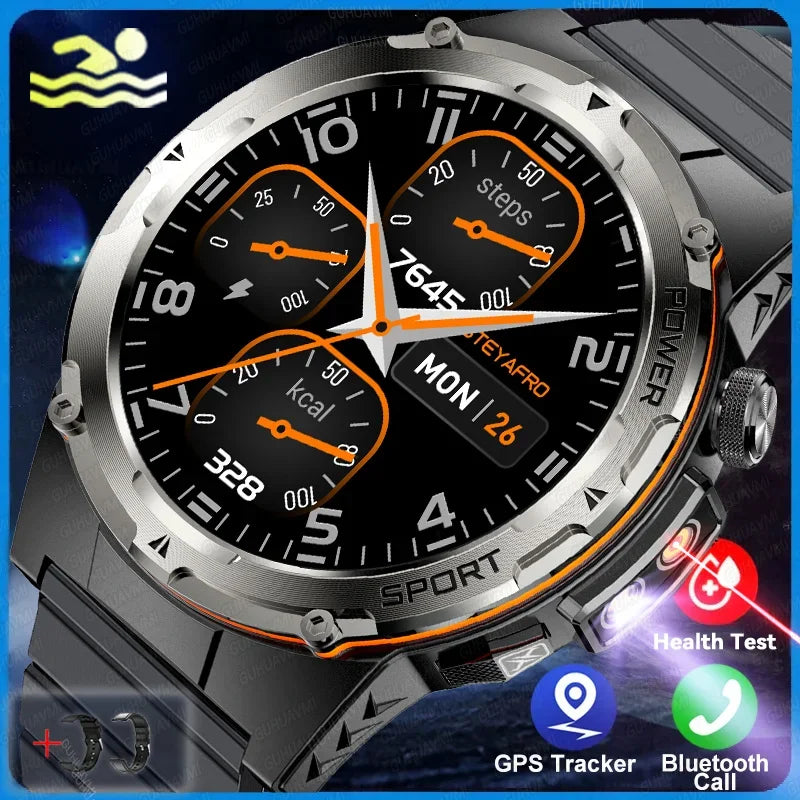 2025 TitanTek  New GPS Smart Watch Men 1.39" AMOLED Screen Built-in GPS NFC Make/Receive Phone Calls 500mAh Large Battery Smart Braceletes