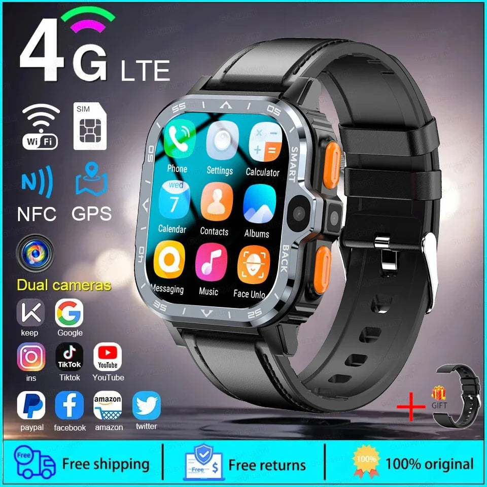 2025 New ( TitanTek ) High Definition Video Call SmartWatch Men 64G Memory NFC Heart Rate GPS Sports Smartwatches Support SIM WIFI