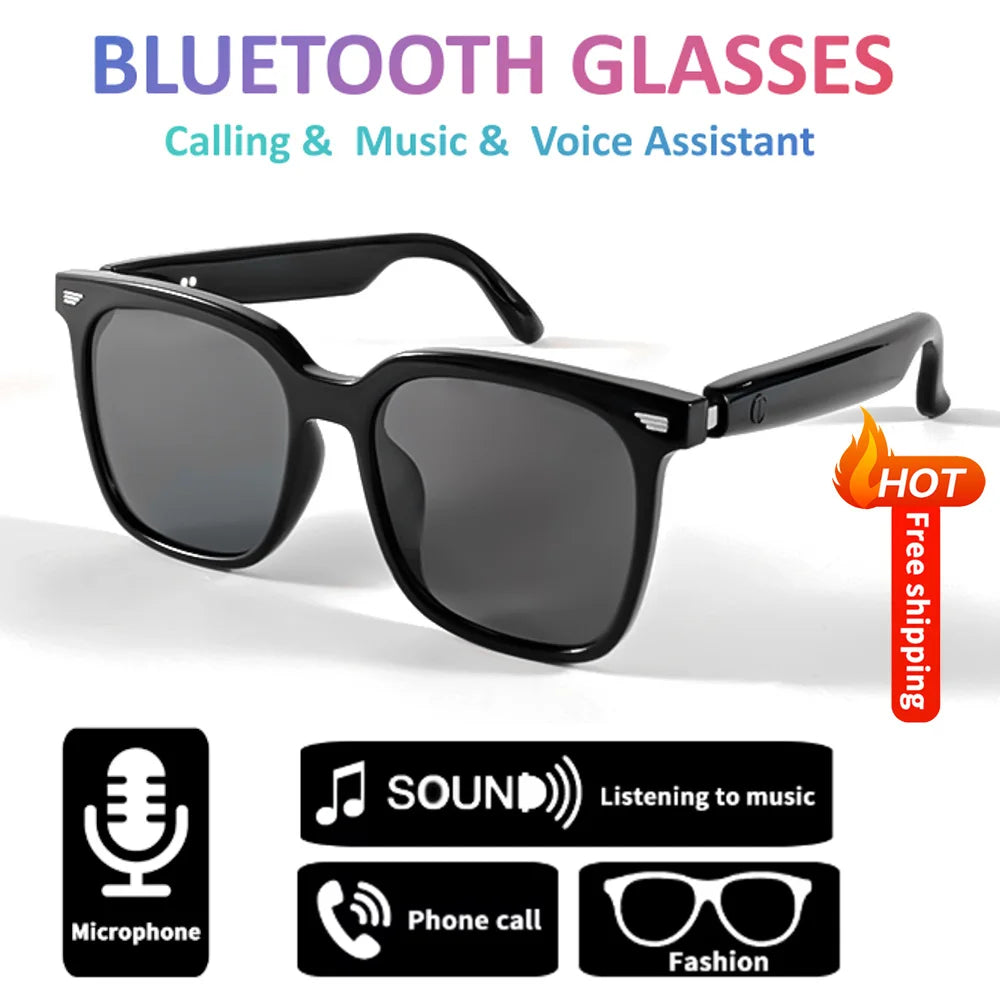 TitanTek Smart Wireless Bluetooth Glasses Polarized UV400 Eye Protection Earphone Sunglasses Cycling Driving Fishing Listen Music Calling