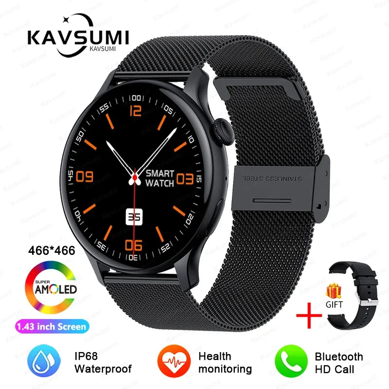 2025 TitanTek  New NFC GPS Smart Watch Women 1.43 Inch AMOLED 466*466 HD Screen Always Display Sport Watch Women Bluetooth Call Smartwatch