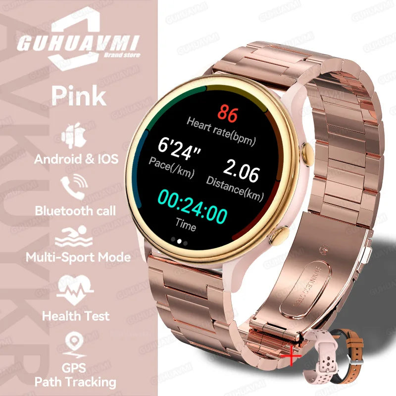 2025 TitanTek New For Huawei Fashion Sports Smart Watch Women GPS Tracker AMOLED Full Touch HD Screen Heart Rate Bluetooth Call Smartwatch