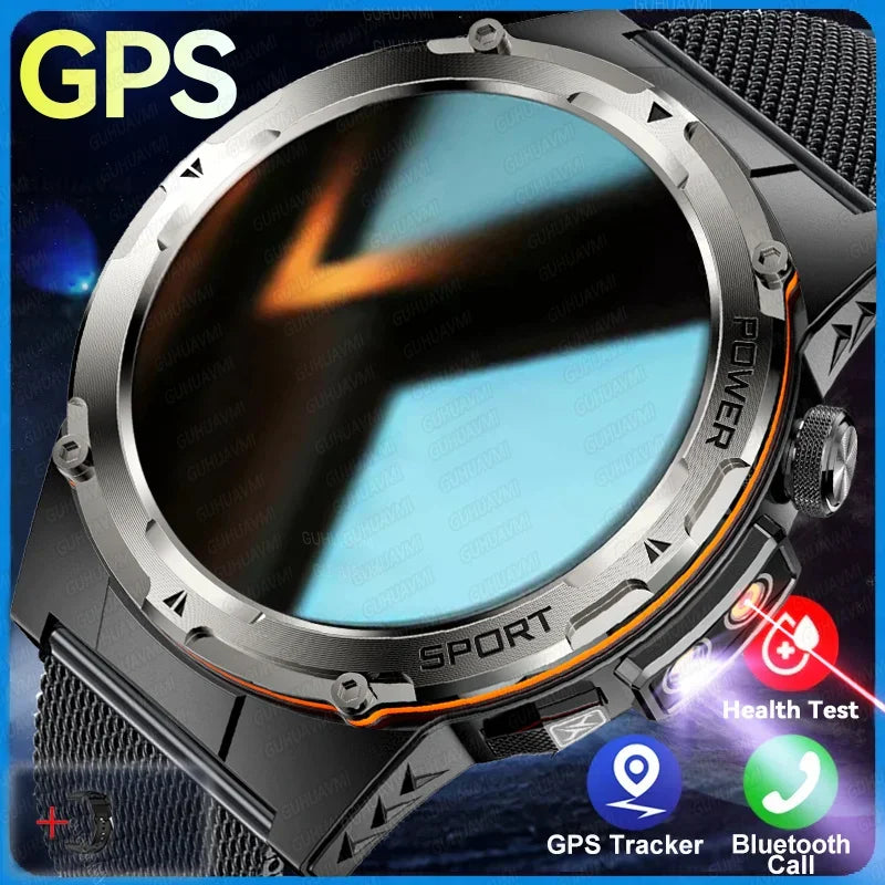 2025 TitanTek  New GPS Smart Watch Men 1.39" AMOLED Screen Built-in GPS NFC Make/Receive Phone Calls 500mAh Large Battery Smart Braceletes