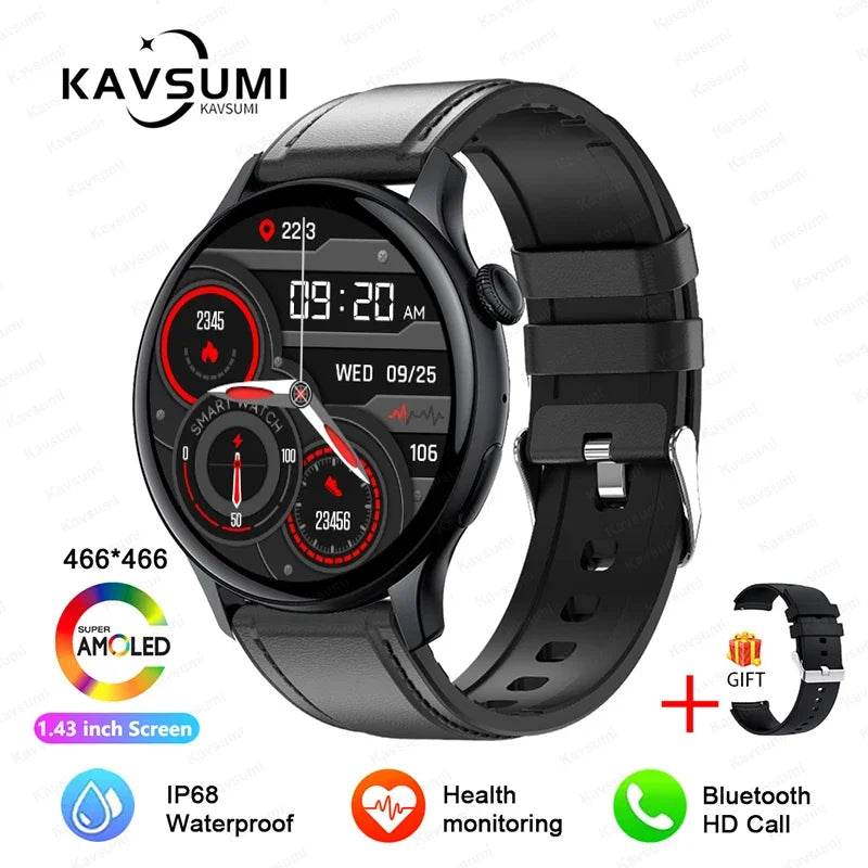 2025 TitanTek  New NFC GPS Smart Watch Women 1.43 Inch AMOLED 466*466 HD Screen Always Display Sport Watch Women Bluetooth Call Smartwatch