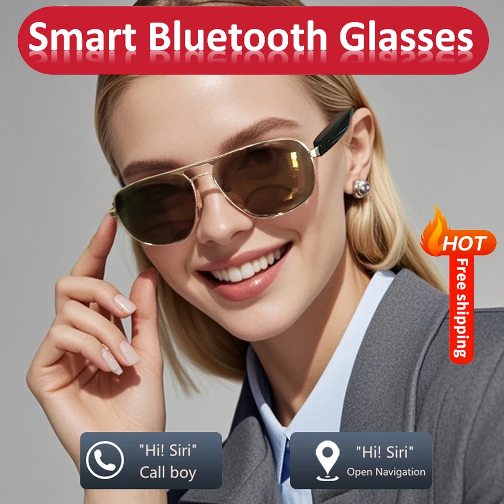 TitanTek Bluetooth Eyewear Smart Sun Glasses Wireless Music Sunglasses Polarized UV400 Protection Eyeglasses Christmas Gift