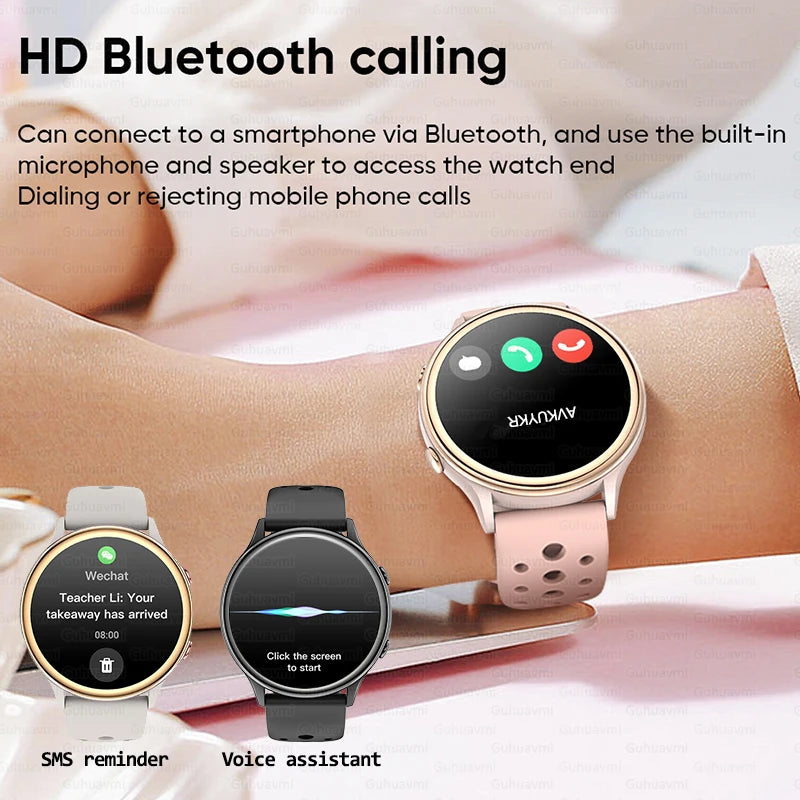 2025 TitanTek New For Huawei Fashion Sports Smart Watch Women GPS Tracker AMOLED Full Touch HD Screen Heart Rate Bluetooth Call Smartwatch