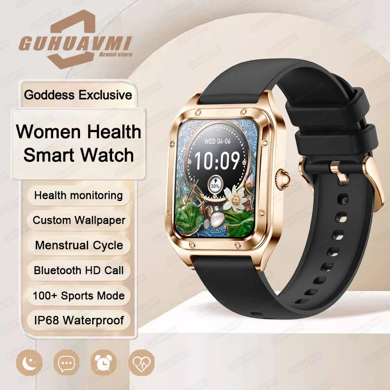 2025 TitanTek Ultra Thin Luxury Smart Watch For Women Full Touch Screen Heart Rate Waterproof Lady Watches Sports Fitness Tracker Clock's