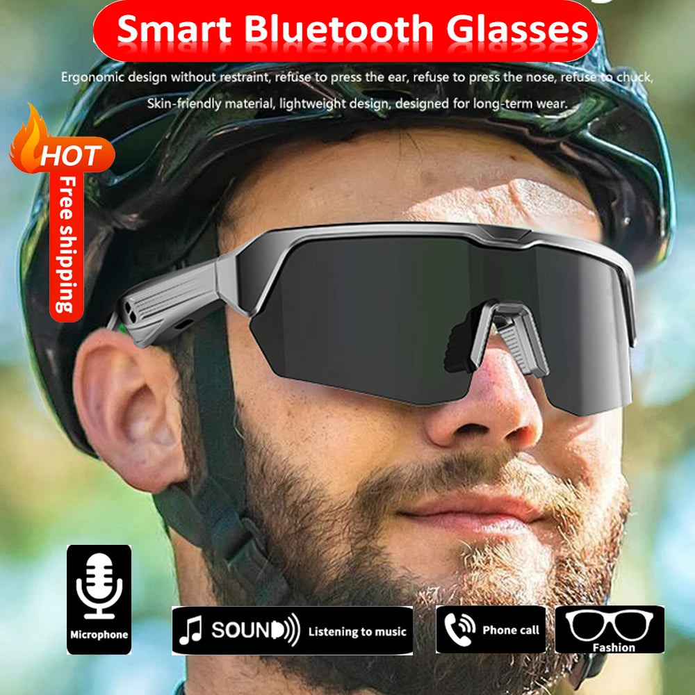 TitanTek Smart Bluetooth Sport Glasses Fashion Bicycle Sunglasses BT Earphone Wireless UV400 Eyewear Sunglasses Christmas New Year Gift