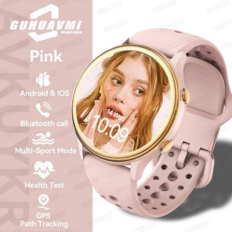 2025 TitanTek New For Huawei Fashion Sports Smart Watch Women GPS Tracker AMOLED Full Touch HD Screen Heart Rate Bluetooth Call Smartwatch