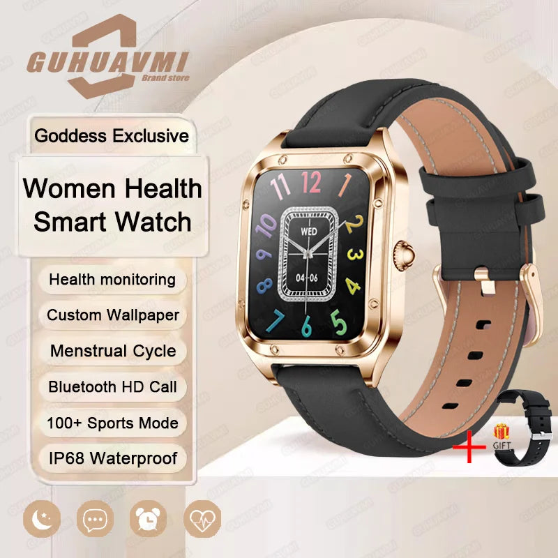 2025 TitanTek Ultra Thin Luxury Smart Watch For Women Full Touch Screen Heart Rate Waterproof Lady Watches Sports Fitness Tracker Clock's