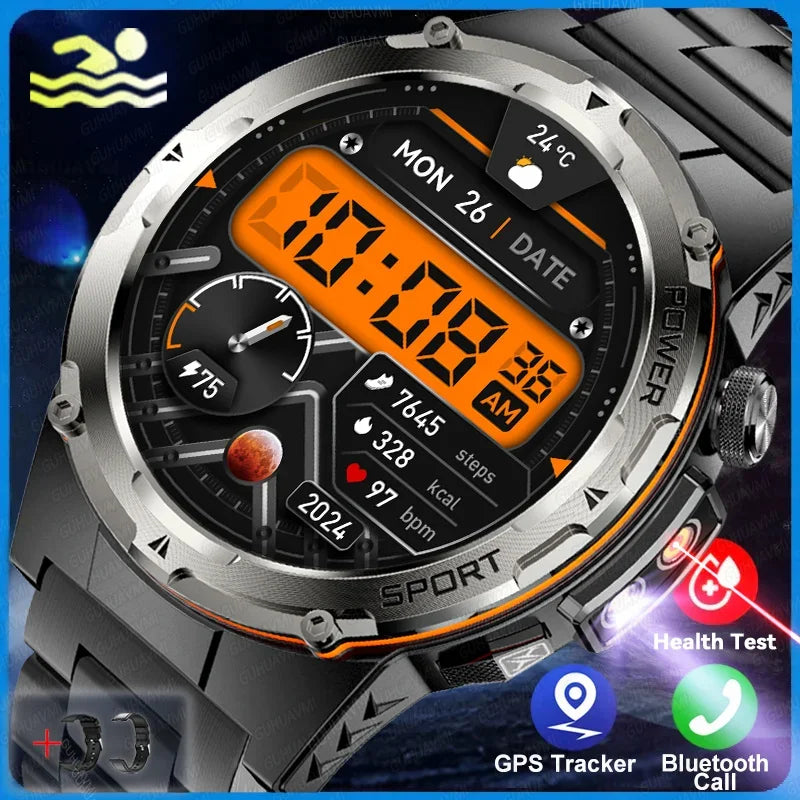 2025 TitanTek  New GPS Smart Watch Men 1.39" AMOLED Screen Built-in GPS NFC Make/Receive Phone Calls 500mAh Large Battery Smart Braceletes