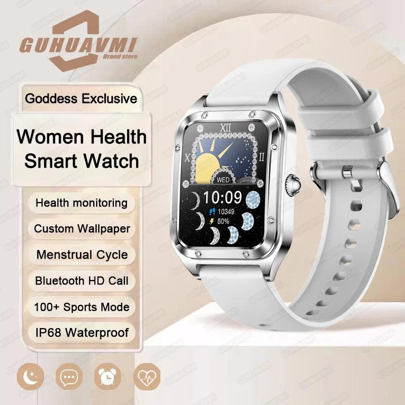 2025 TitanTek Ultra Thin Luxury Smart Watch For Women Full Touch Screen Heart Rate Waterproof Lady Watches Sports Fitness Tracker Clock's