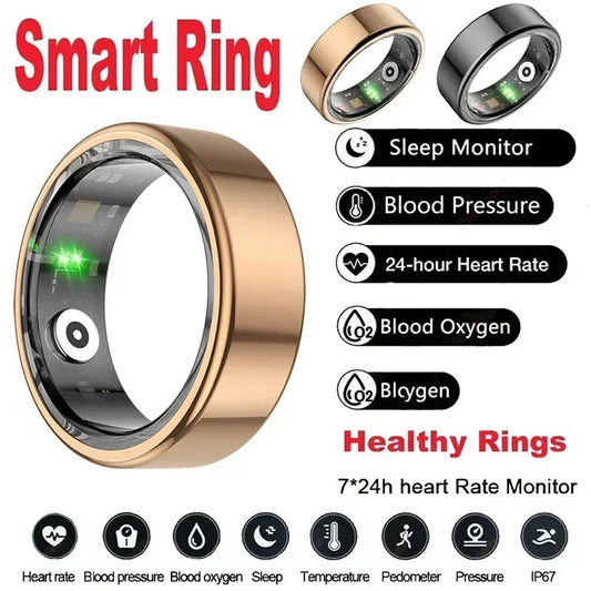 TitanTek Smart Ring Men Women GPS Sports Fitness Tracker Health Sleep Health Monitor Waterproof Smart Ring Suitable For Android IOS