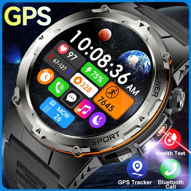 2025 TitanTek  New GPS Smart Watch Men 1.39" AMOLED Screen Built-in GPS NFC Make/Receive Phone Calls 500mAh Large Battery Smart Braceletes